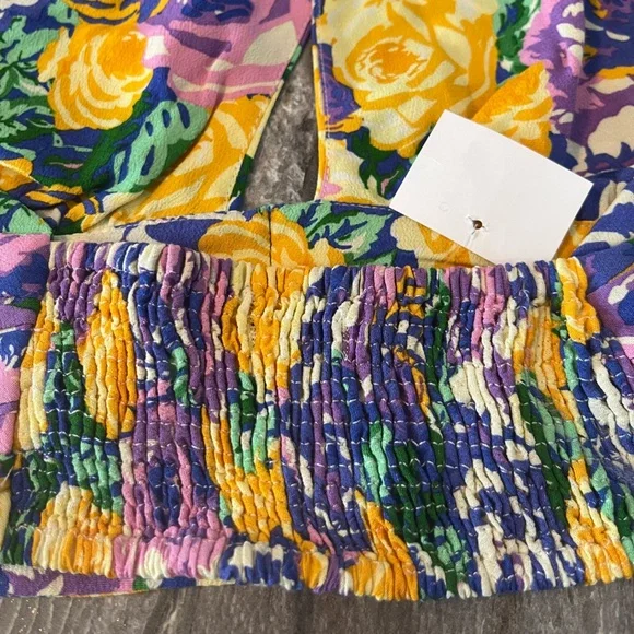 Zara Floral Halter Crop Top - Picture 11 of 15